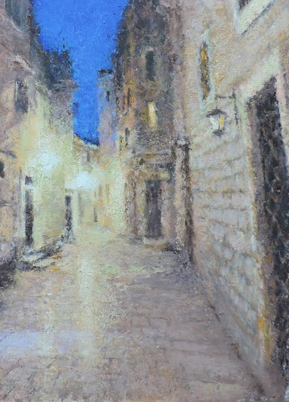Tranquil Nightscapes: Oil Artwork by Osnach Olesia