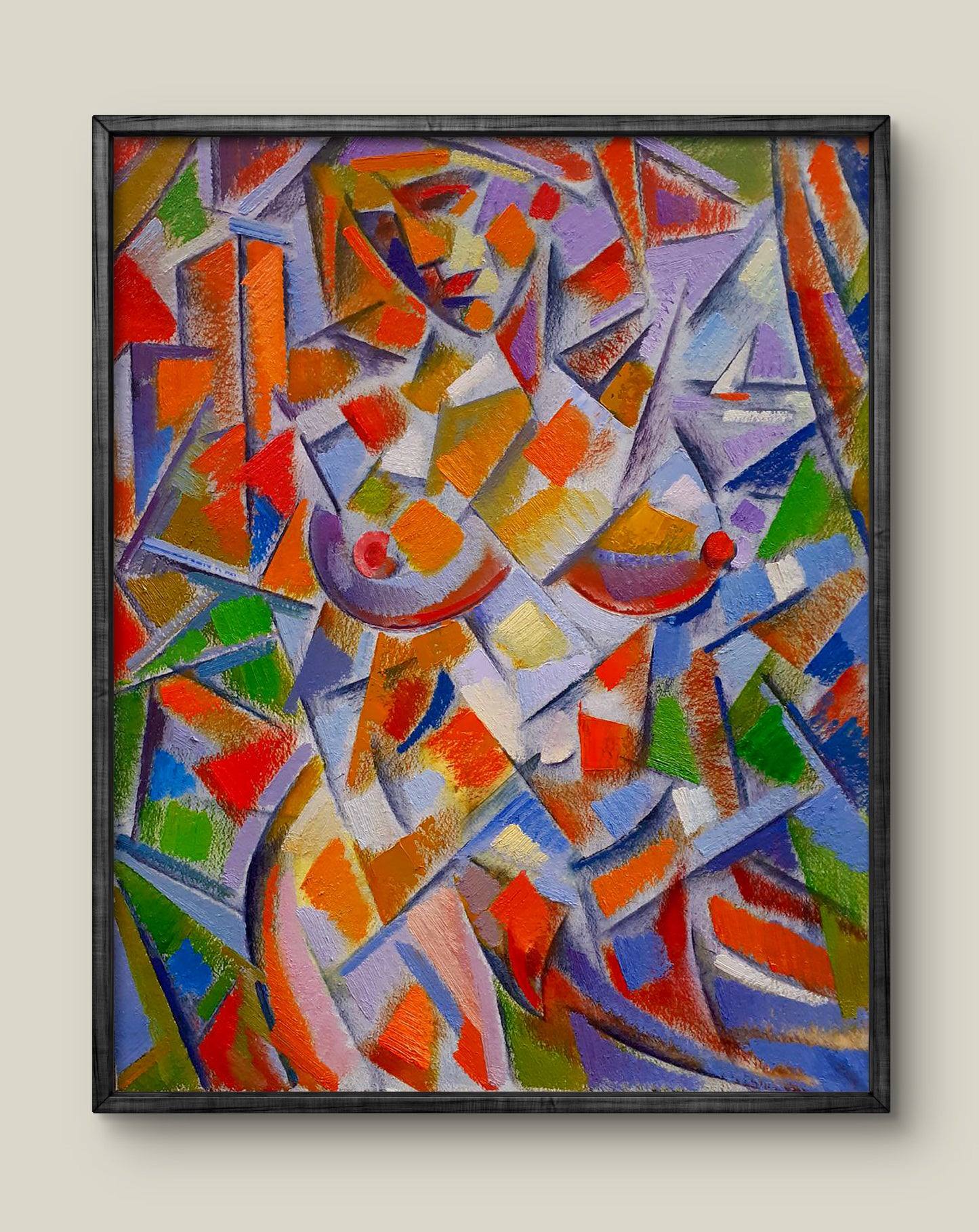 Abstract oil painting Fragmented Beauty Peter Dobrev