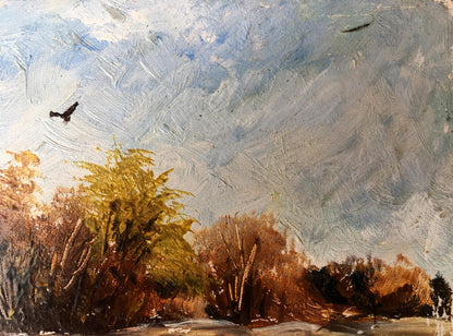 Oil painting Autumn days Unknown artist