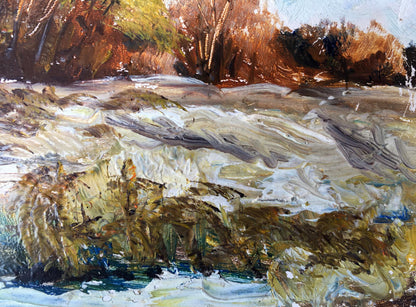 Oil painting Autumn days Unknown artist