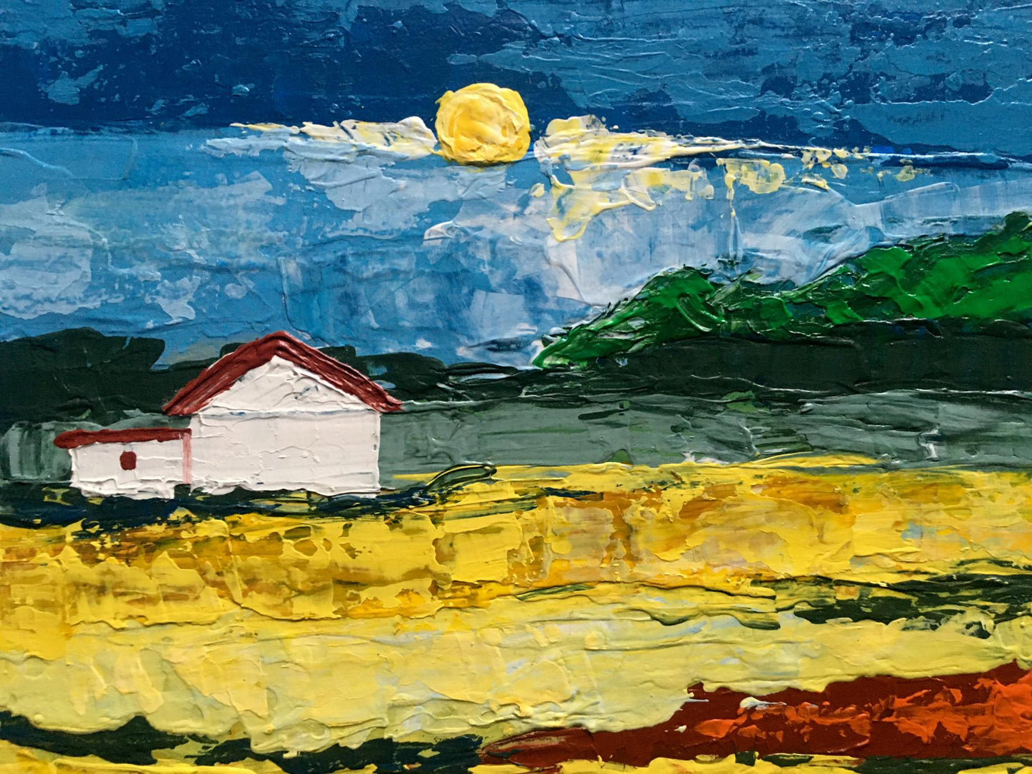 Oil painting House by the coast Zadorozhnya V. V.
