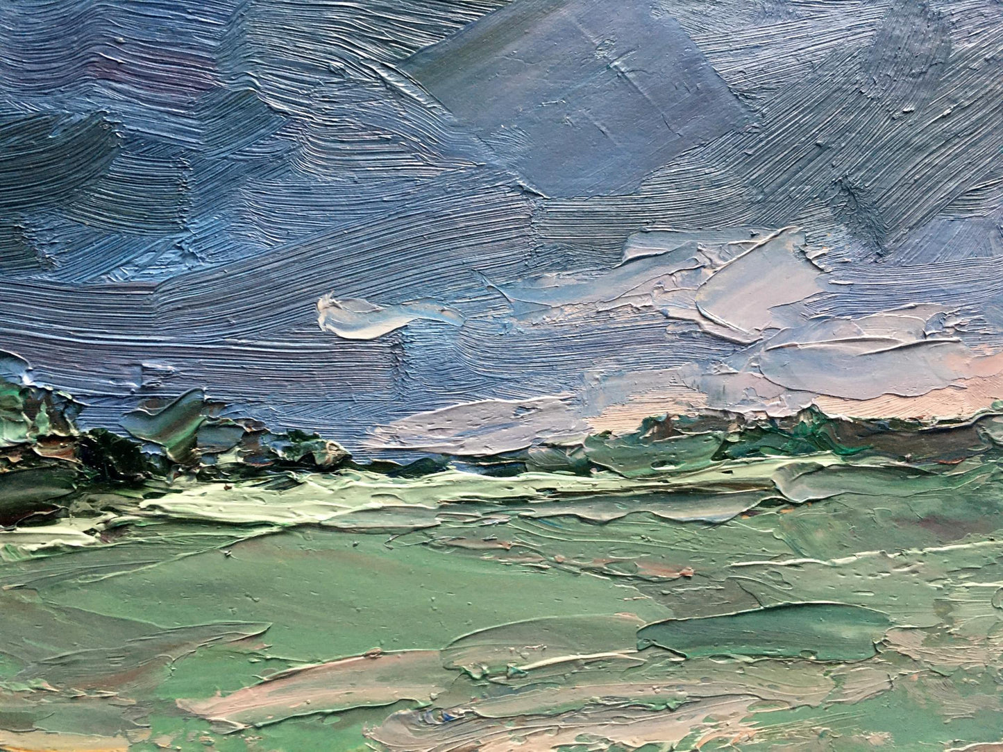 Oil painting downpour 