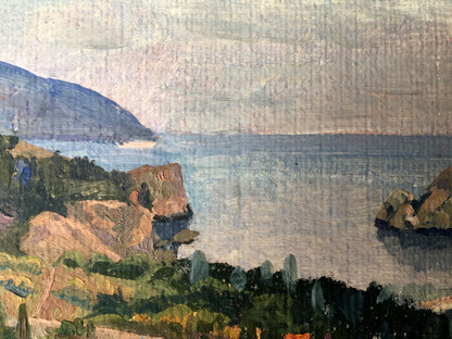 Oil painting Near the mountain Batrakov Vladimir Grigorievich