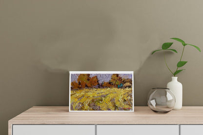 Oil Painting Nature Landscape Village landscape Art 