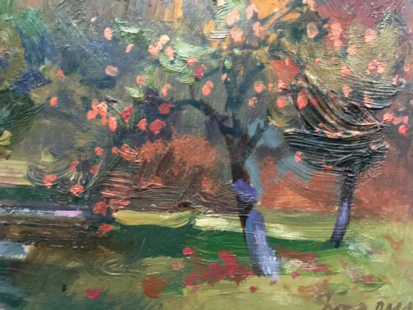 Oil painting Carpathian autumn Batrakov Vladimir Grigorievich