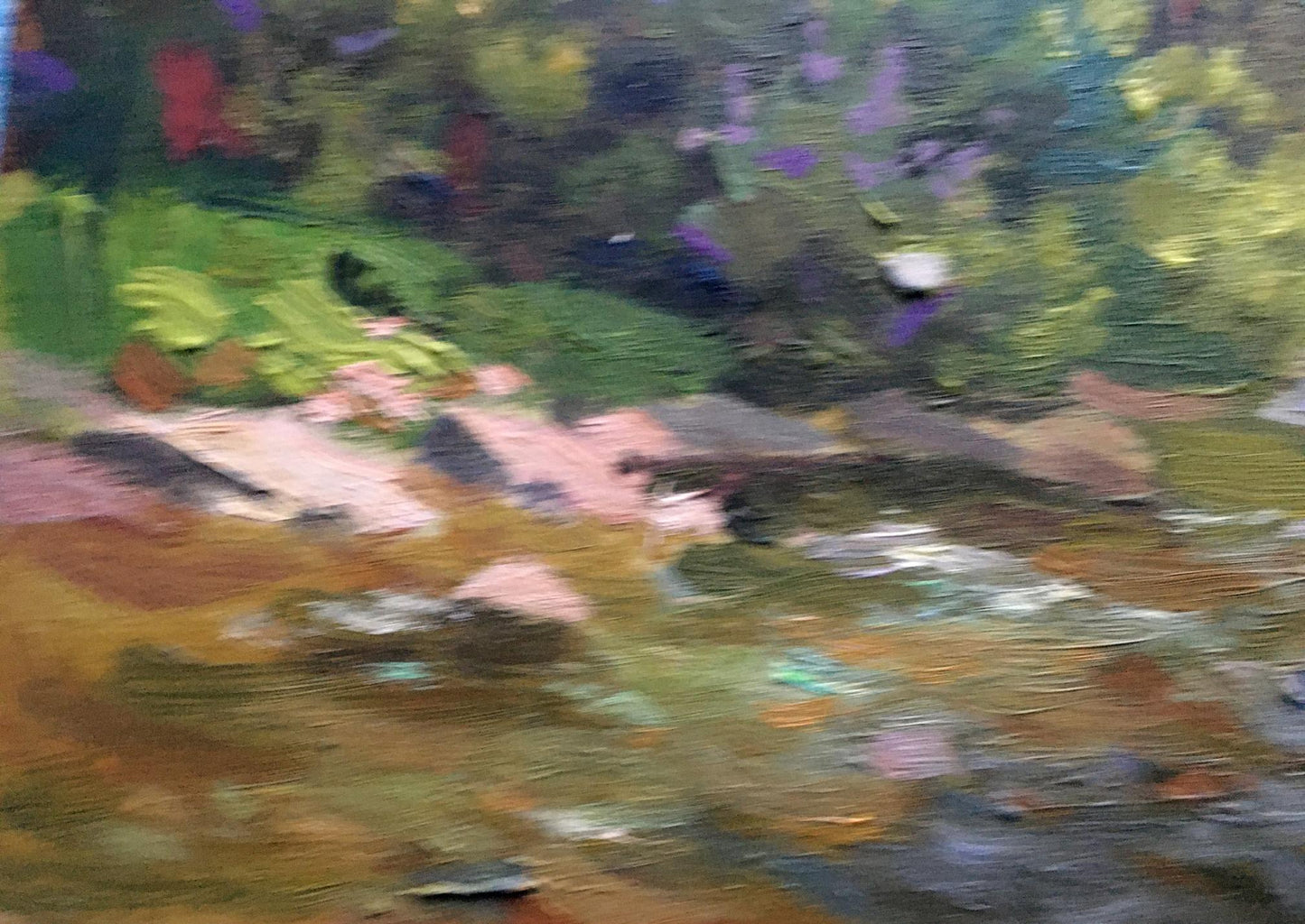 Oil painting Opir River Batrakov Vladimir Grigorievich