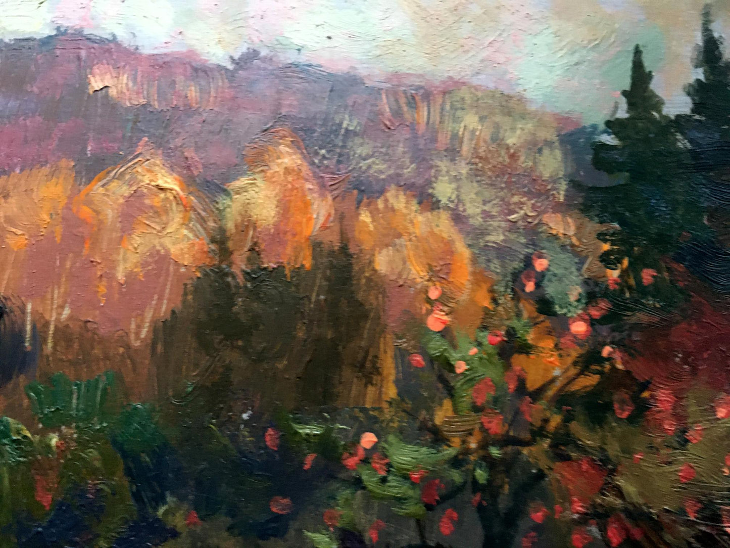 Oil painting Carpathian autumn Batrakov Vladimir Grigorievich