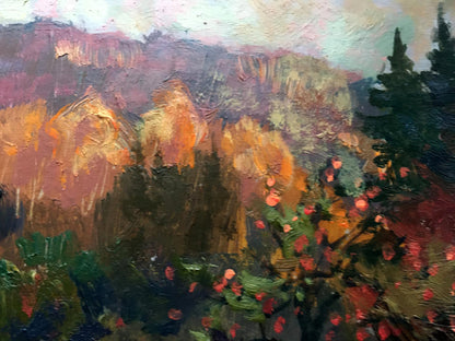 Oil painting Carpathian autumn Batrakov Vladimir Grigorievich