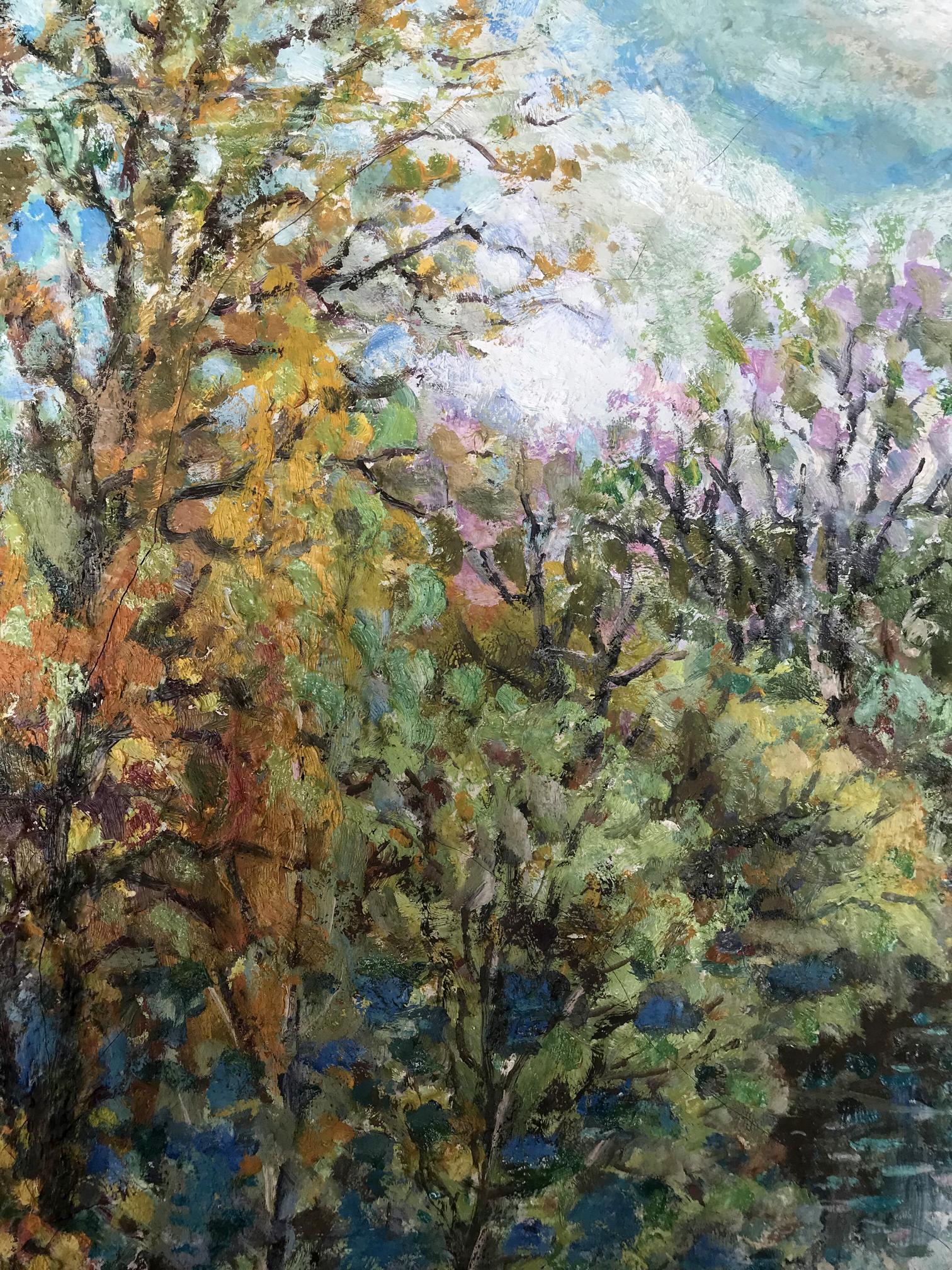 Oil Painting River Nature Landscape 