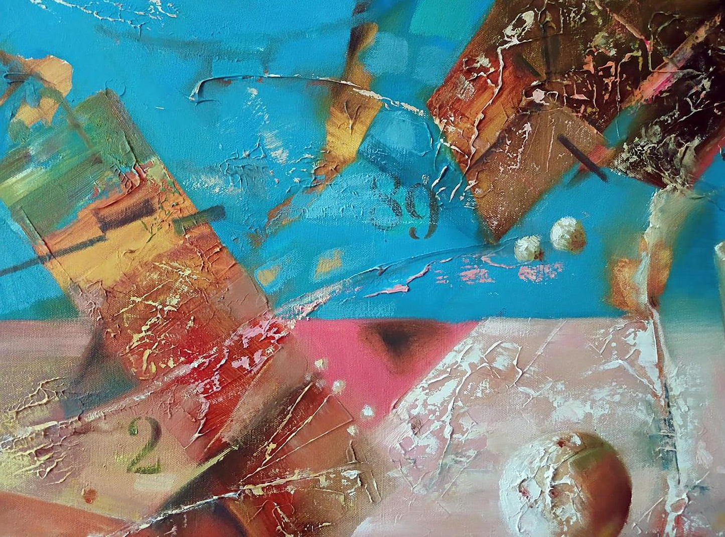 Abstract oil painting Thaw Anatoly Tarabanov