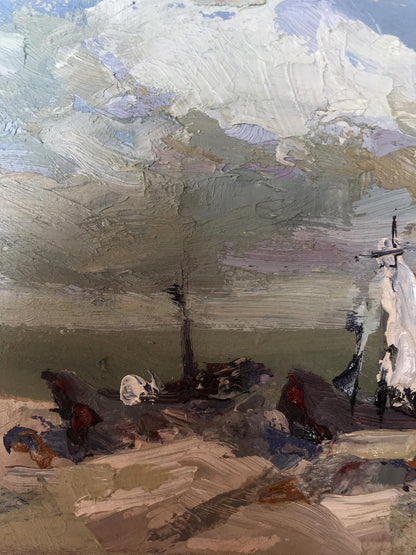 Oil painting Fisherman