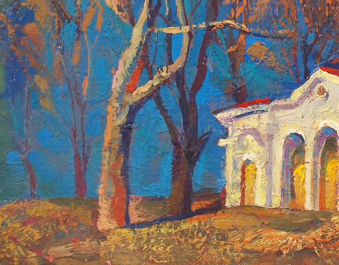 Oil painting Basic motive Egor Shvachunov