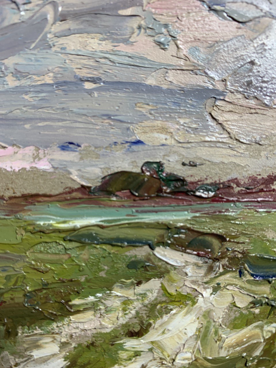 Oil Painting Summer Nature Landscape 