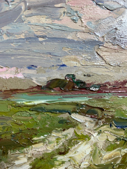 Oil Painting Summer Nature Landscape 