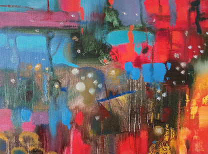 Abstract oil painting Cantata Anatoly Tarabanov