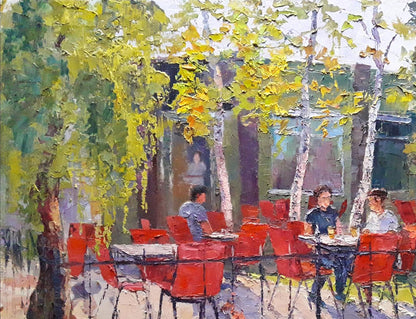 Oil painting Summer park Serdyuk Boris Petrovich