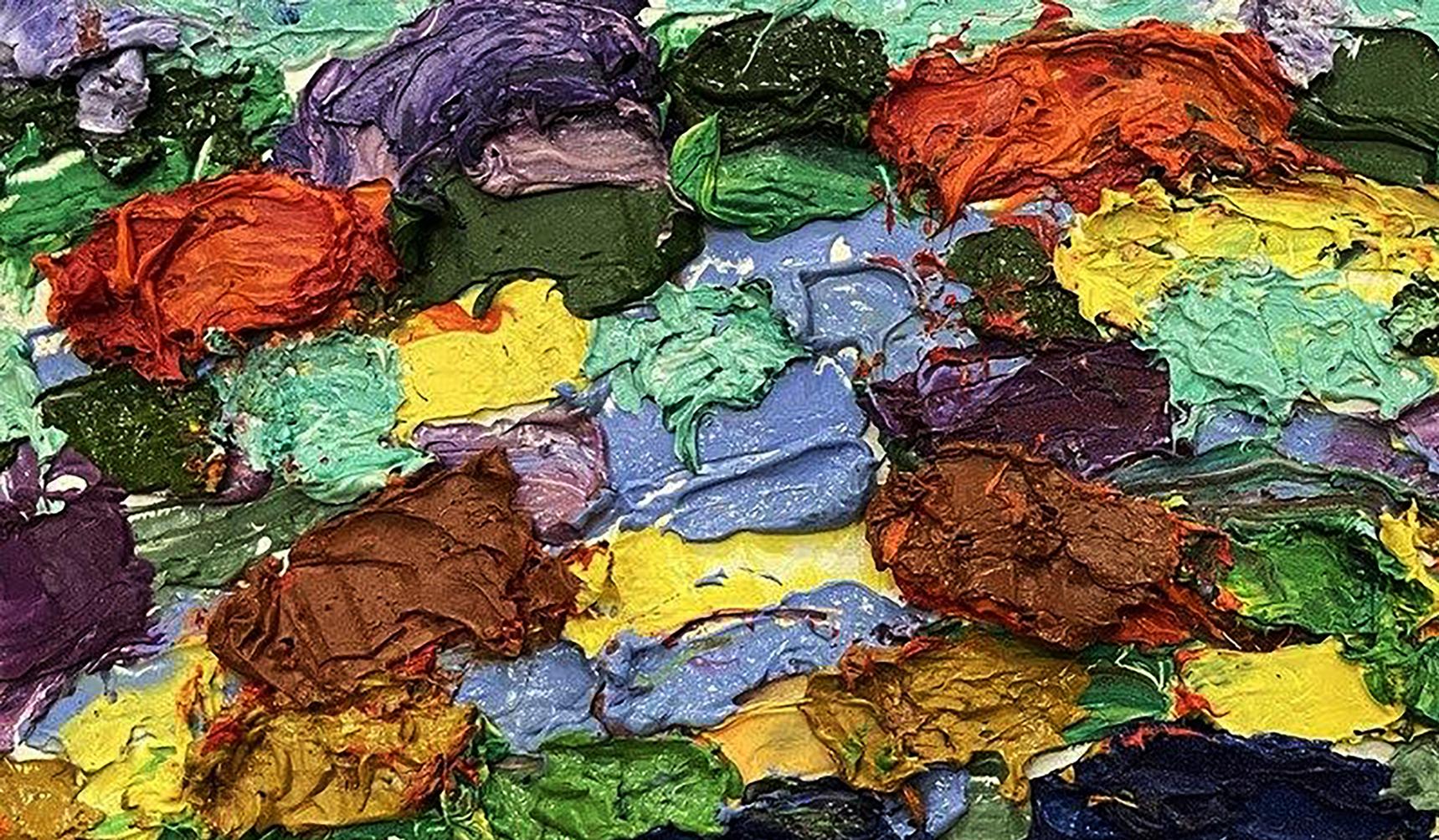 Abstract Oil painting Etude Oleksiy Dakhnenko