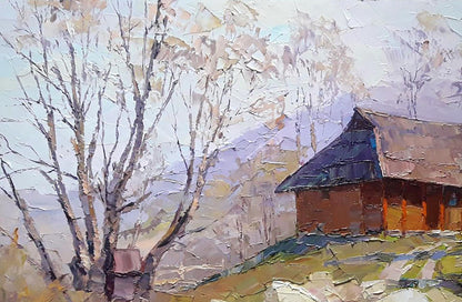 Oil painting Spring in Vorokhta Serdyuk Boris Petrovich