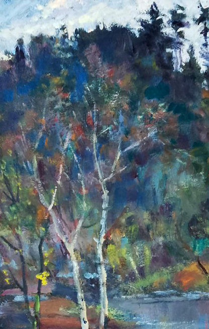 Oil painting Sounds of nature Anatolii Duhnevich