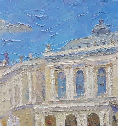 Oil painting Odessa Opera and Ballet Theater Serdyuk Boris Petrovich