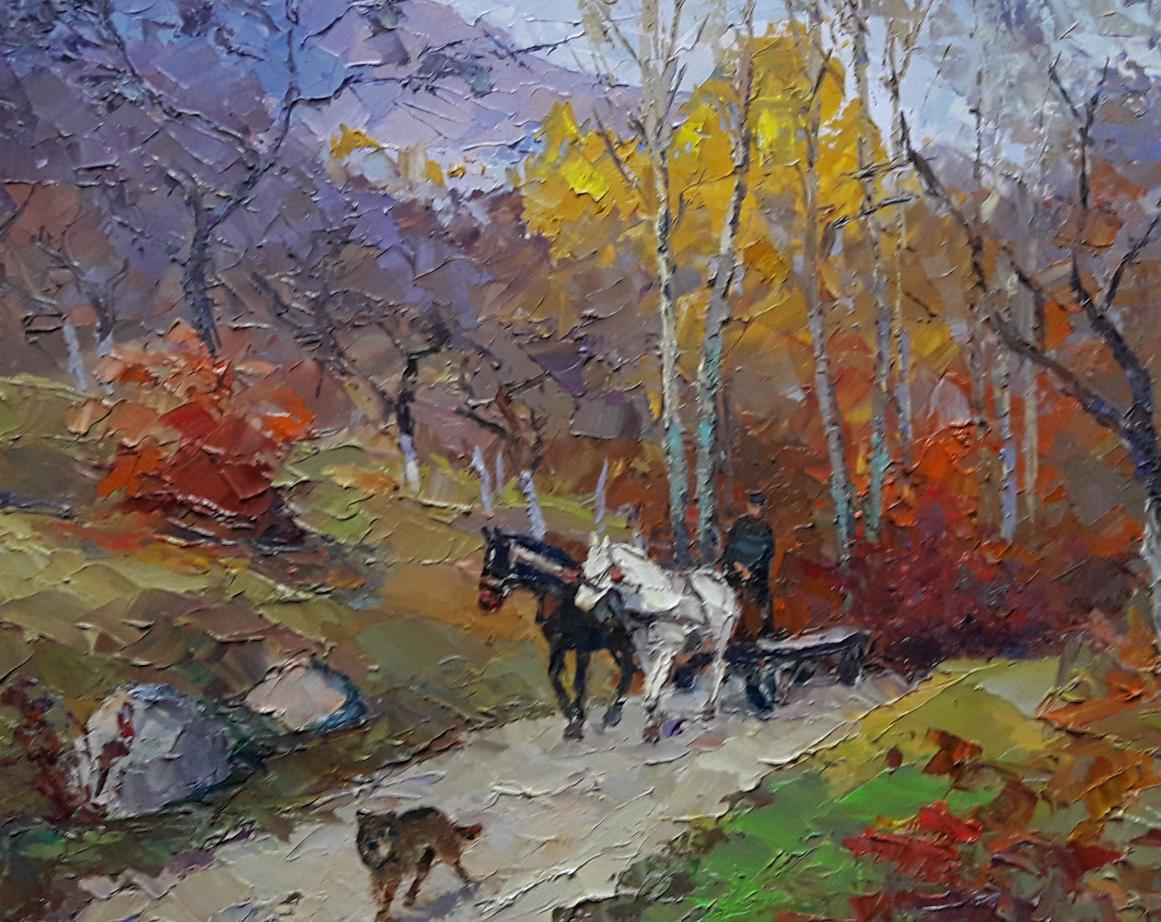 Oil painting Autumn worries Serdyuk Boris Petrovich №SERB 434