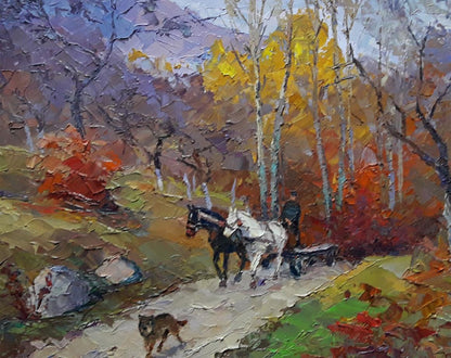 Oil painting Autumn worries Serdyuk Boris Petrovich №SERB 434