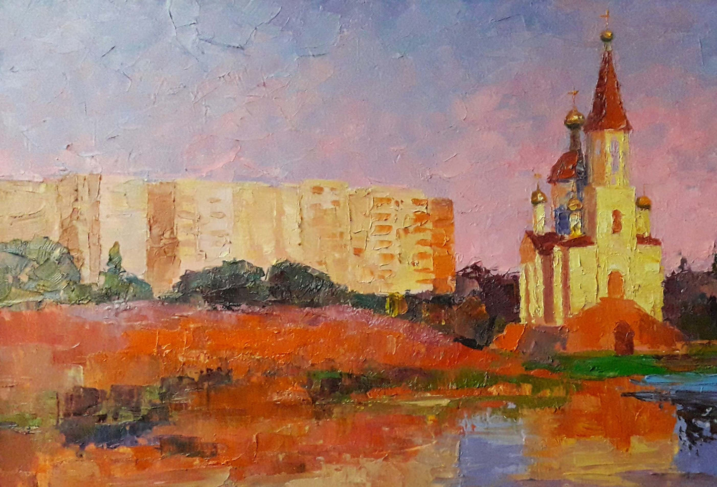 Oil painting In the evening Serdyuk Boris Petrovich