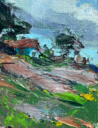 Oil Painting Rural Nature Landscape 