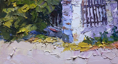 Sunny Day portrayed in an oil painting by Boris Petrovich Serdyuk