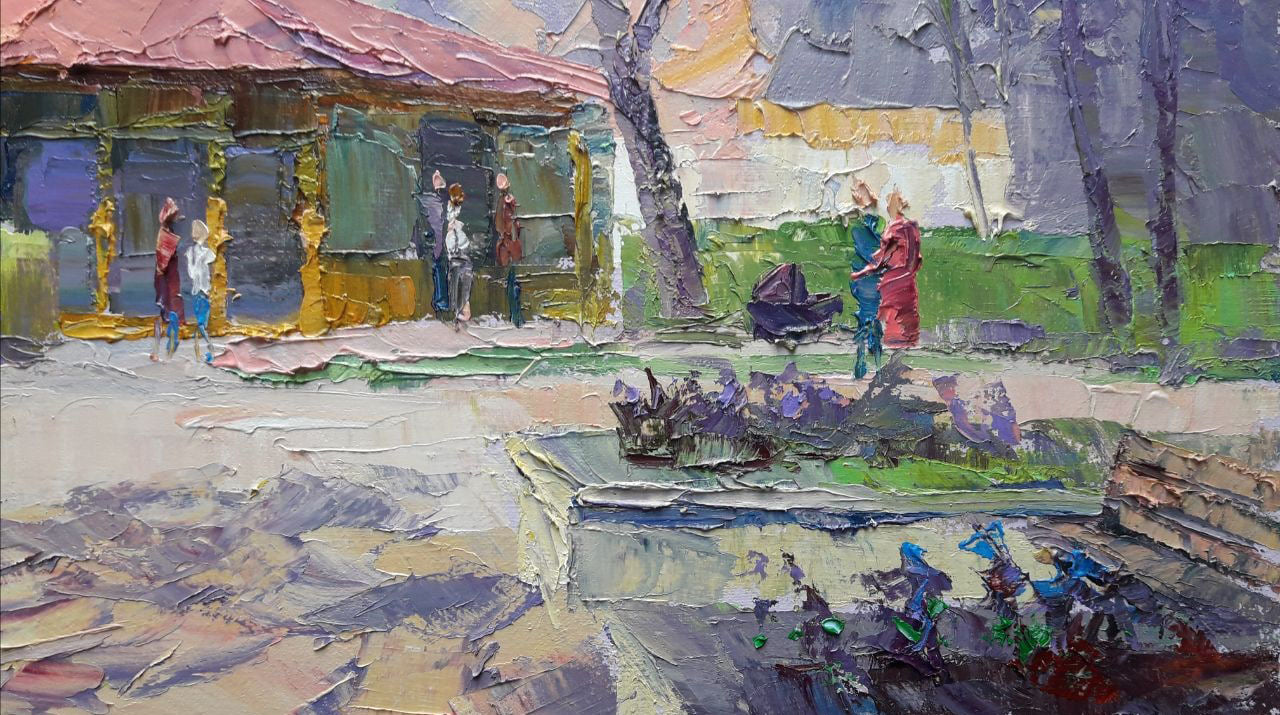 oil painting Spring in the park Serdyuk Boris Petrovich