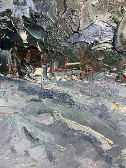 Oil painting rural life