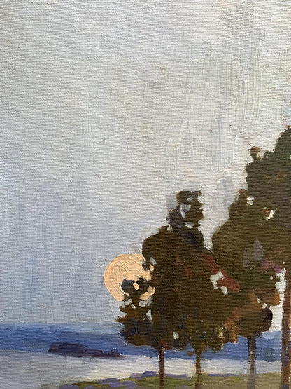 Oil painting Temple Unknown artist