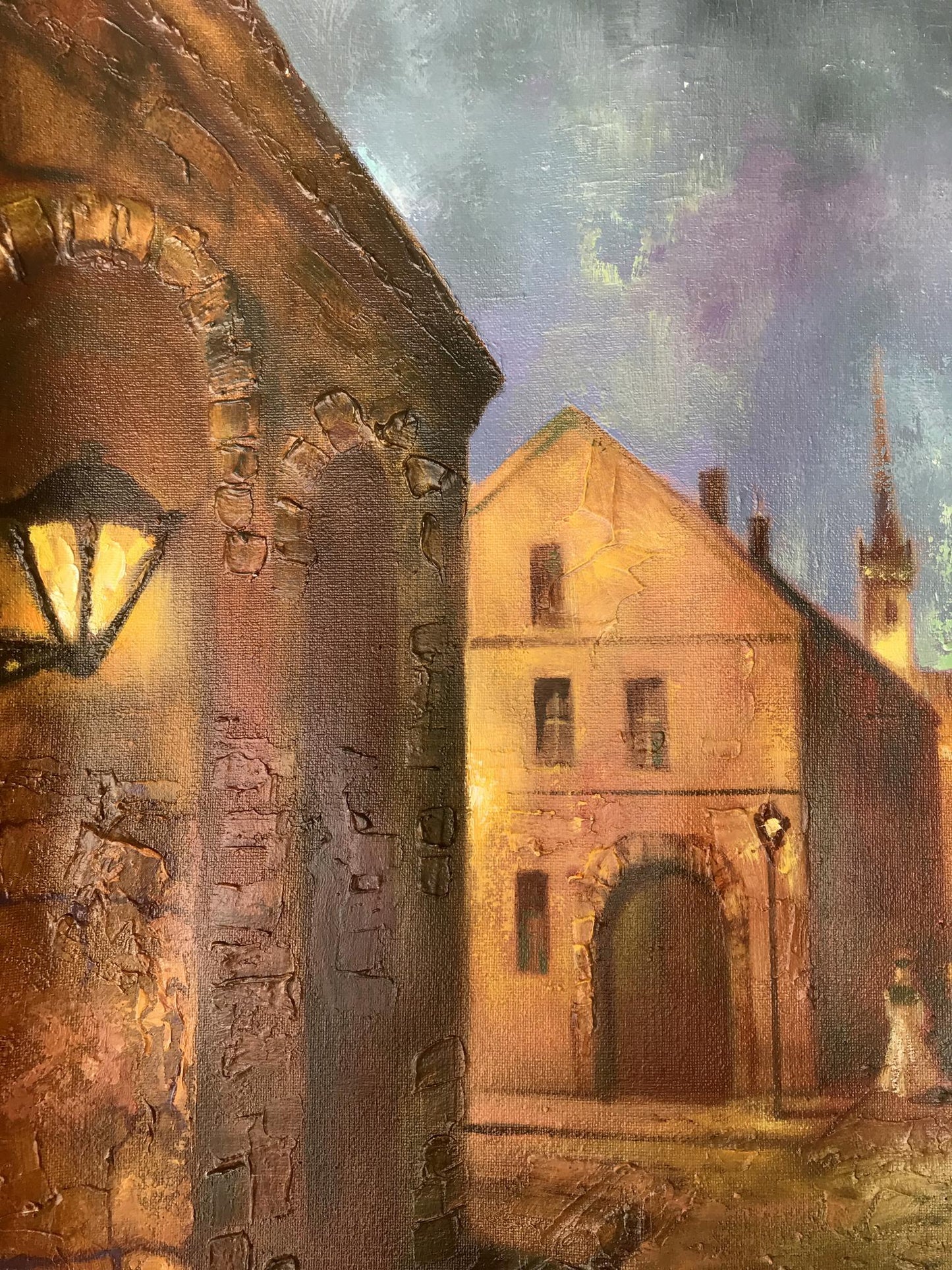 Oil painting Cityscape