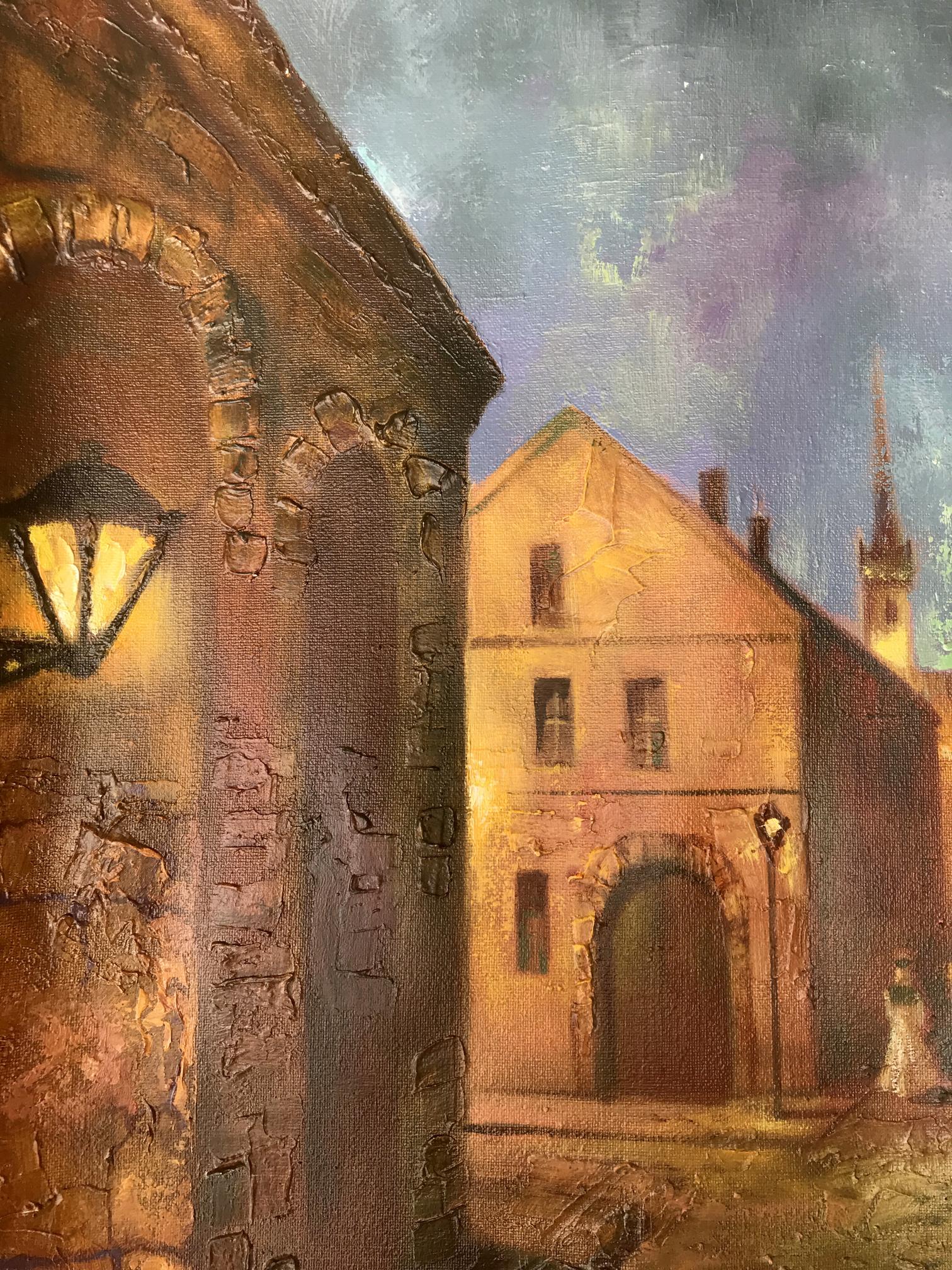 Oil painting Cityscape