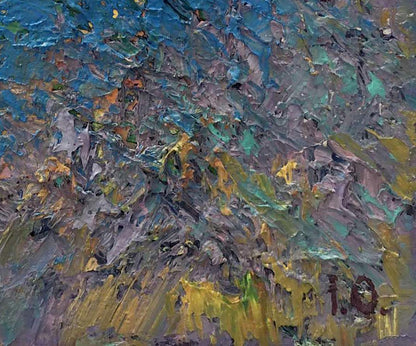 Oil painting "The Last Ray" by Ivanyuk, capturing the evening's farewell light.