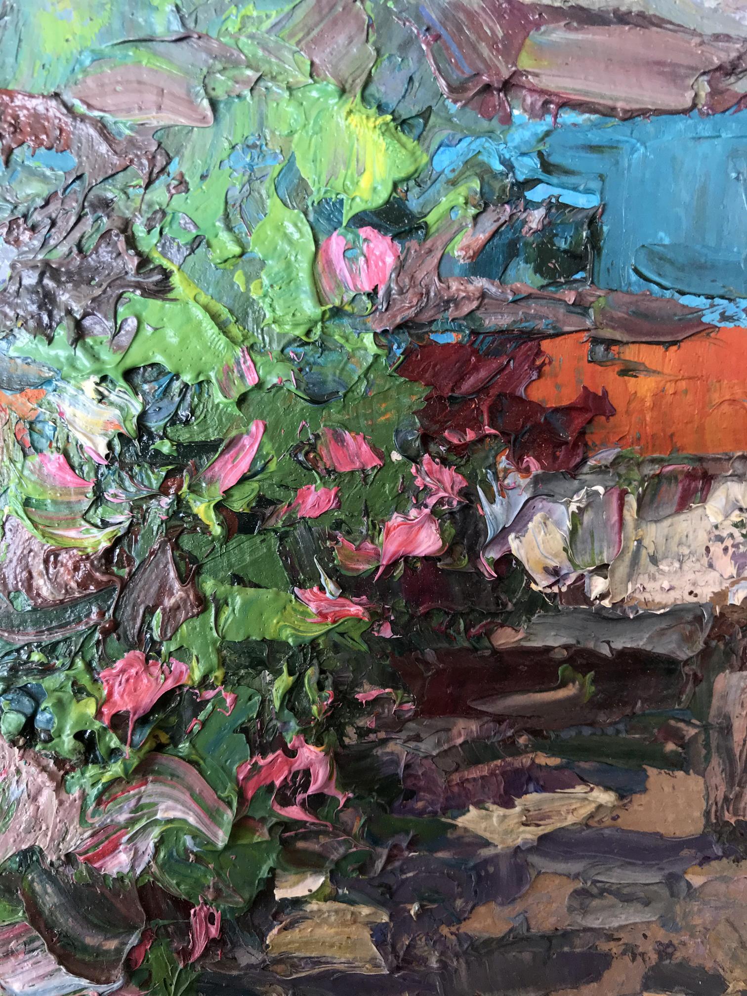 Oil painting Village Nature Landscape 