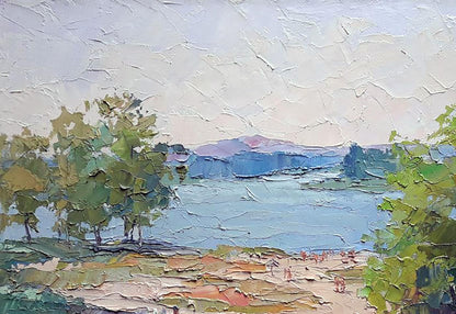 Oil painting Near the Dnipro Serdyuk Boris Petrovich