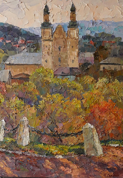 Oil painting Church in Zbarazh Serdyuk Boris Petrovich