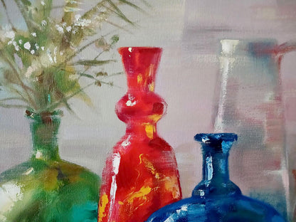 Abstract oil painting Fruit still life Anatoly Tarabanov