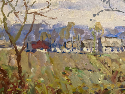 Oil painting Blooming spring has arrived Georgy Kolosovsky