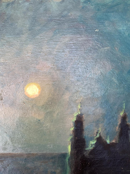 Oil painting Shining moon Valentina Simashchuk