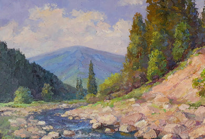 Oil painting Mountain river Serdyuk Boris Petrovich №SERB 259