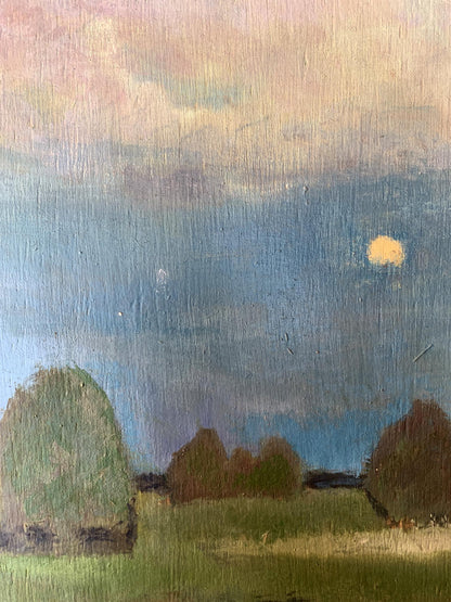 Oil painting In the night field Leonid Maistrenko