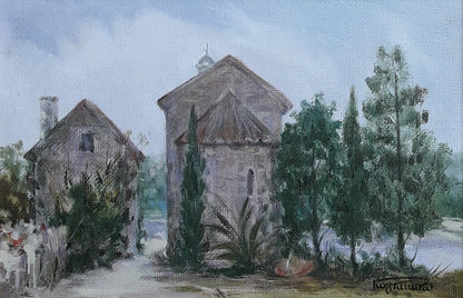 Oil painting Korcula (Croatia) Korkishko Vasily