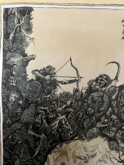 Watercolor painting Meeting with the prophet Alexander Arkadievich Litvinov