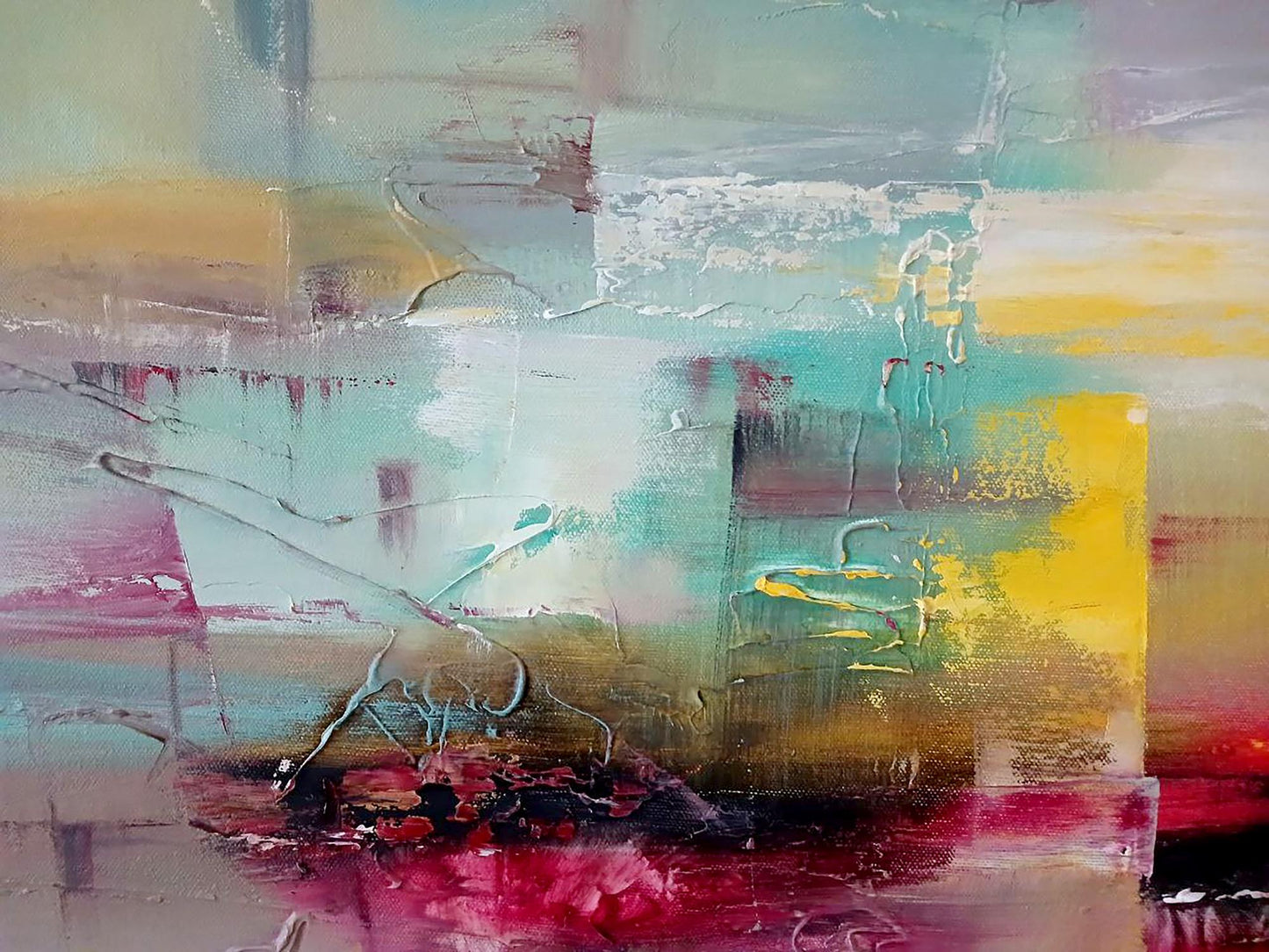 Abstract oil painting Evening Anatoly Tarabanov