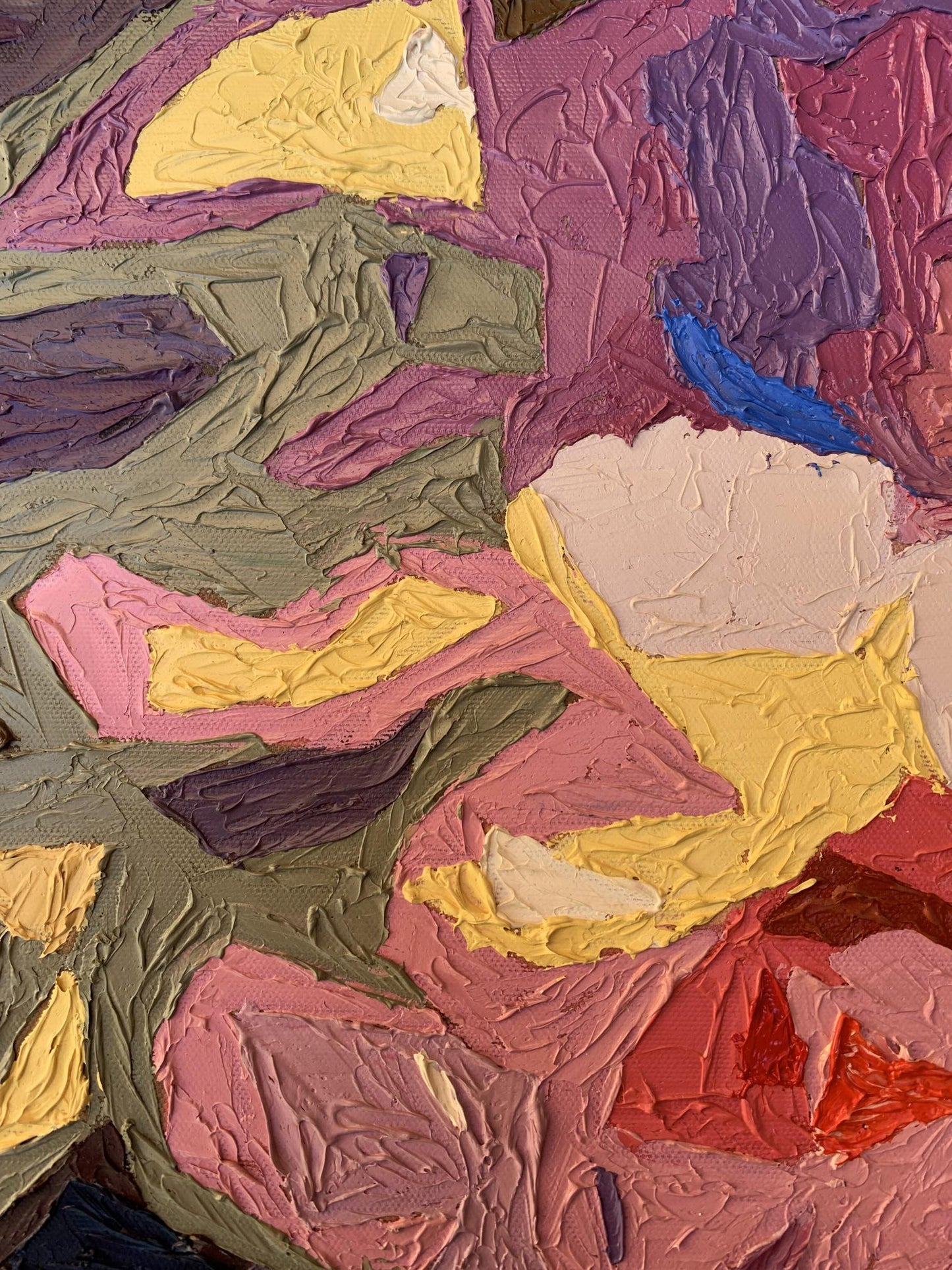 Oil painting Fragments of flowers Oleksandr Gukalov