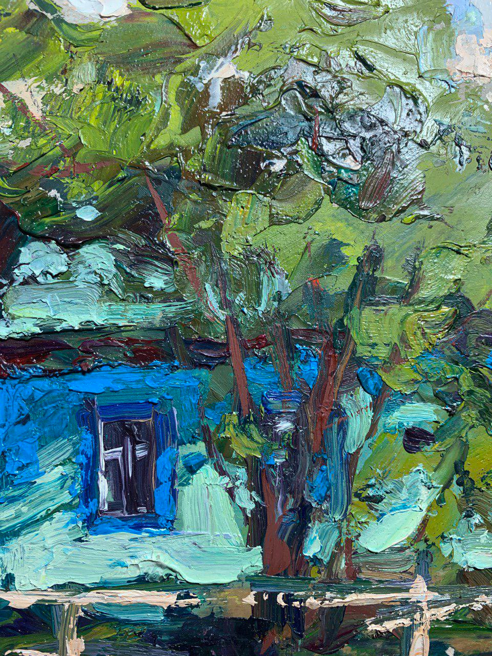 The noonday sun is the focus of Alexander Nikolaevich Cherednichenko's oil painting