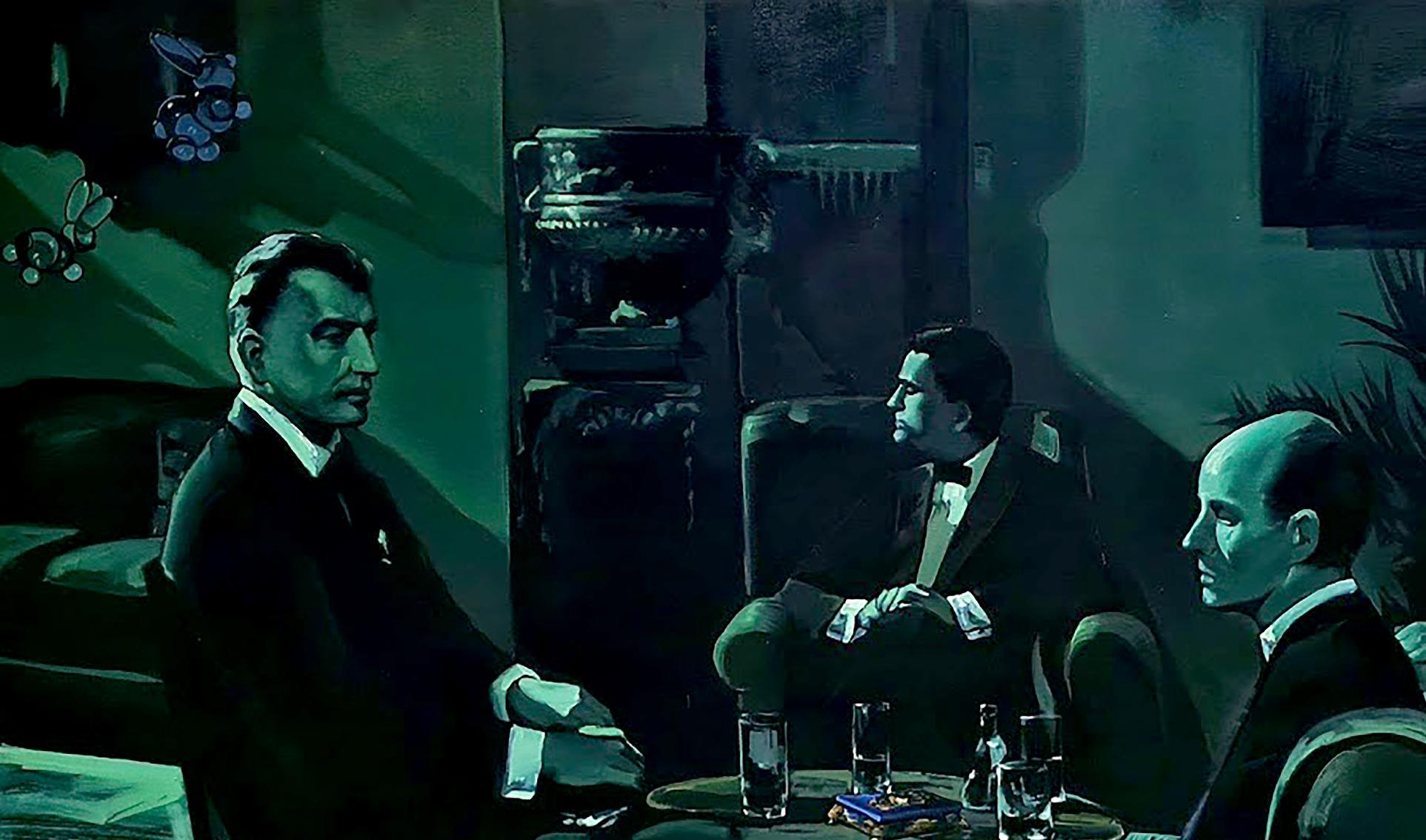 The Blue Mystery: Igor Konovalov's Oil Depiction of the Box