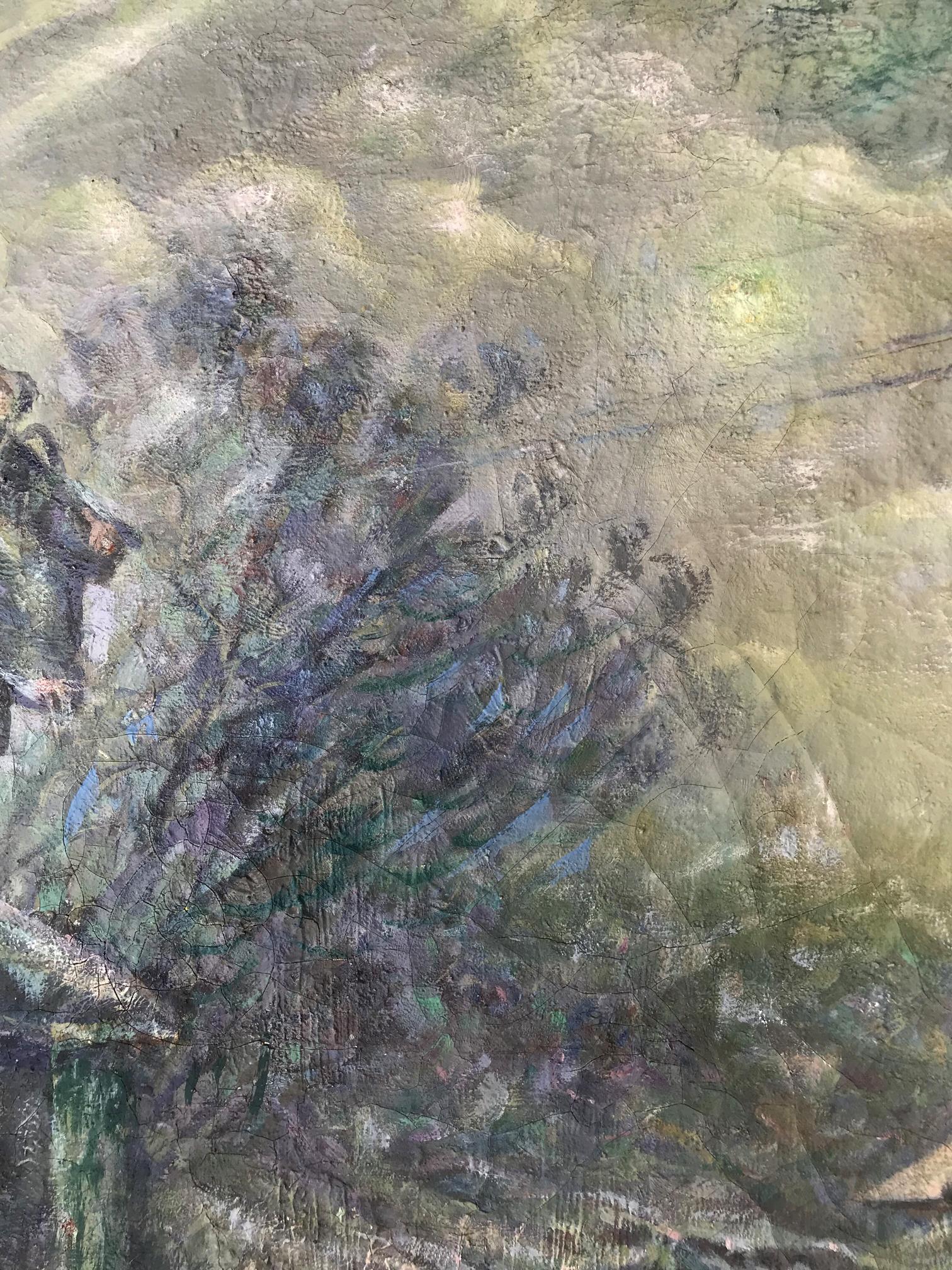 Winter Village Landscape 